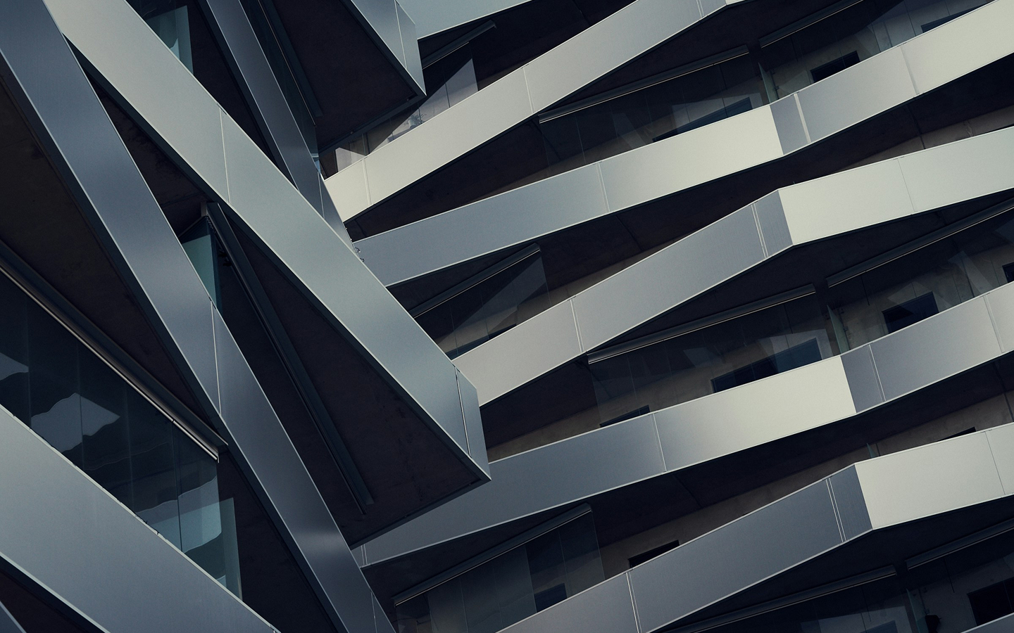 Aesthetic set of gray architecture